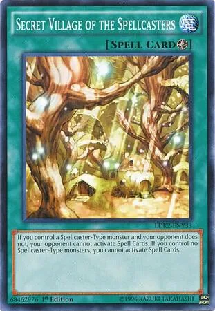 Secret Village of the Spellcasters LDK2-ENY33 Yu-Gi-Oh card from Legendary Decks II