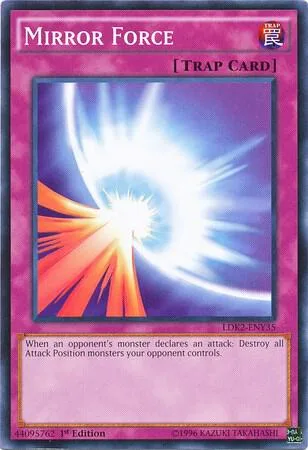 Mirror Force LDK2-ENY35 LDK2 Unlimited Yu-Gi-Oh card from Legendary Decks II