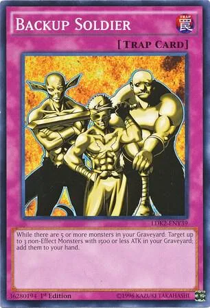 Backup Soldier LDK2-ENY39 Yu-Gi-Oh card from Legendary Decks II