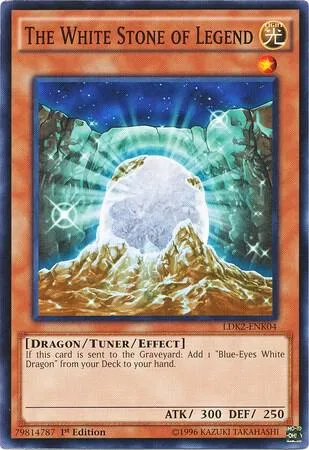 The White Stone of Legend LDK2-ENK04 Yu-Gi-Oh card from Legendary Decks II