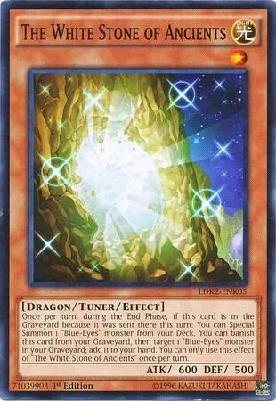 The White Stone of Ancients LDK2-ENK05 Yu-Gi-Oh card from Legendary Decks II