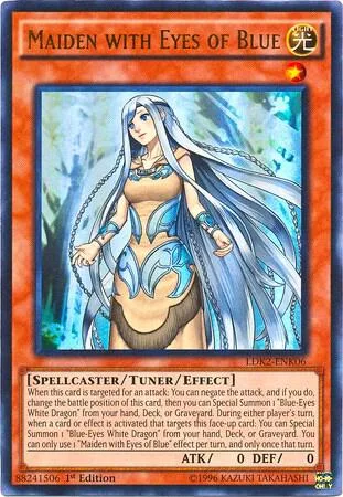 Maiden with Eyes of Blue LDK2-ENK06 Yu-Gi-Oh card from Legendary Decks II