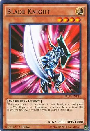 Blade Knight LDK2-ENK13 Yu-Gi-Oh card from Legendary Decks II