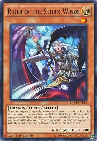 Rider of the Storm Winds LDK2-ENK18 Yu-Gi-Oh card from Legendary Decks II