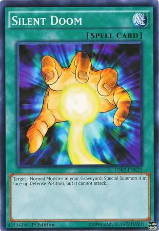 Silent Doom LDK2-ENK25 Yu-Gi-Oh card from Legendary Decks II