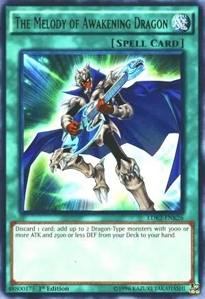 The Melody of Awakening Dragon LDK2-ENK26 Yu-Gi-Oh card from Legendary Decks II
