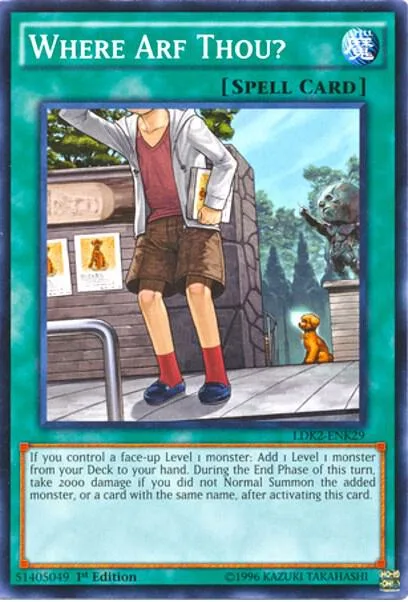 Where Arf Thou? LDK2-ENK29 Yu-Gi-Oh card from Legendary Decks II