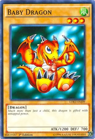 Baby Dragon LDK2-ENJ09 Yu-Gi-Oh card from Legendary Decks II