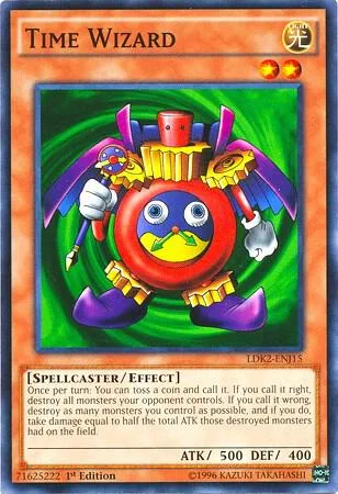 Time Wizard LDK2-ENJ15 Yu-Gi-Oh card from Legendary Decks II