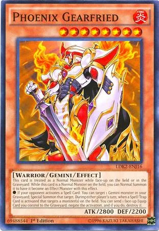 Phoenix Gearfried LDK2-ENJ16 Yu-Gi-Oh card from Legendary Decks II