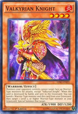 Valkyrian Knight LDK2-ENJ21 Yu-Gi-Oh card from Legendary Decks II