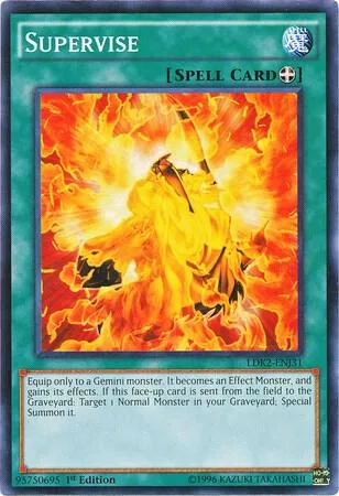 Supervise LDK2-ENJ31 Yu-Gi-Oh card from Legendary Decks II