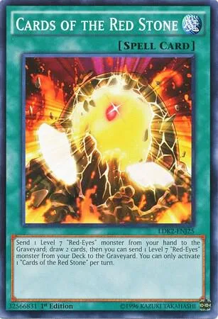 Cards of the Red Stone LDK2-ENJ25 Yu-Gi-Oh card from Legendary Decks II
