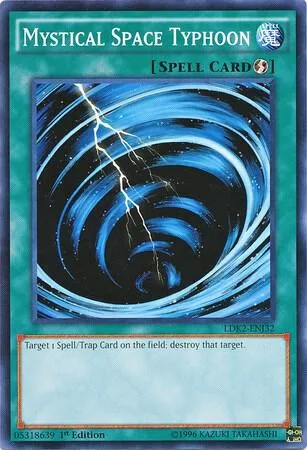 Mystical Space Typhoon LDK2-ENJ32 Yu-Gi-Oh card from Legendary Decks II