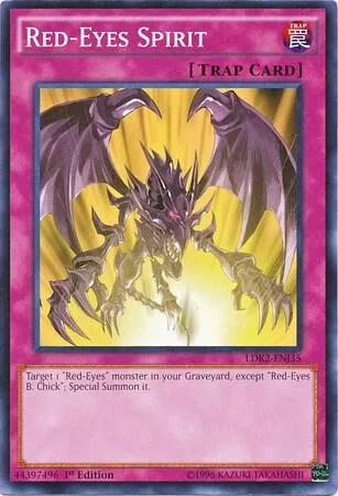 Red-Eyes Spirit LDK2-ENJ35 Yu-Gi-Oh card from Legendary Decks II