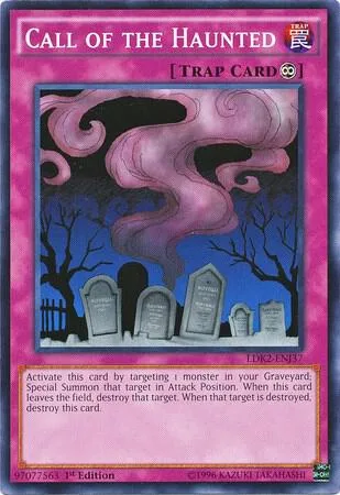 Call of the Haunted LDK2-ENJ37 Yu-Gi-Oh card from Legendary Decks II