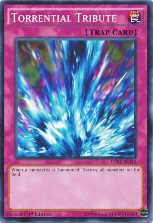 Torrential Tribute LDK2-ENJ38 Yu-Gi-Oh card from Legendary Decks II