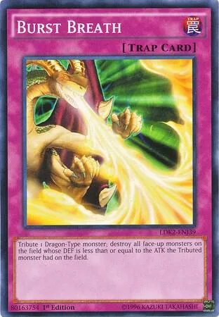 Burst Breath LDK2-ENJ39 Yu-Gi-Oh card from Legendary Decks II
