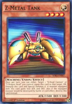 Z-Metal Tank SDKS-EN007 Yu-Gi-Oh card from Structure Deck: Seto Kaiba