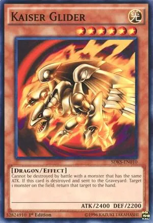 Kaiser Glider SDKS-EN010 Yu-Gi-Oh card from Structure Deck: Seto Kaiba