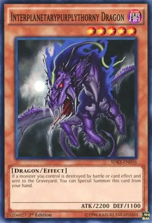 Interplanetarypurplythorny Dragon SDKS-EN016 Yu-Gi-Oh card from Structure Deck: Seto Kaiba