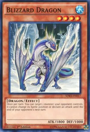 Blizzard Dragon SDKS-EN017 Yu-Gi-Oh card from Structure Deck: Seto Kaiba