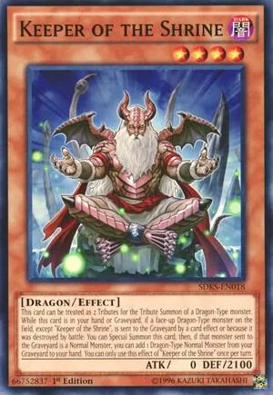 Keeper of the Shrine SDKS-EN018 Yu-Gi-Oh card from Structure Deck: Seto Kaiba