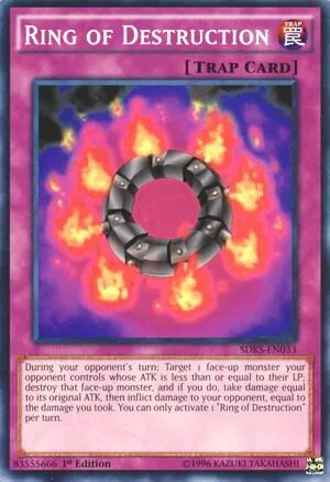 Ring of Destruction SDKS-EN033 Unlimited Yu-Gi-Oh card from Structure Deck: Seto Kaiba