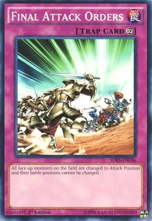Final Attack Orders SDKS-EN036 Yu-Gi-Oh card from Structure Deck: Seto Kaiba