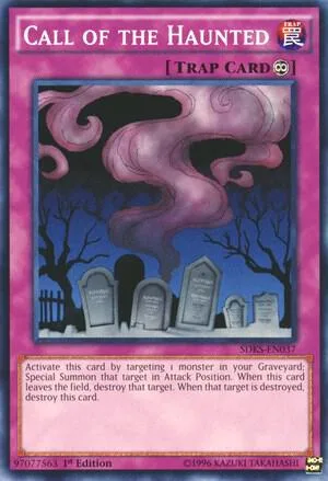 Call of the Haunted SDKS-EN037 Yu-Gi-Oh card from Structure Deck: Seto Kaiba