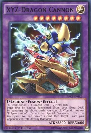 XYZ-Dragon Cannon SDKS-EN042 Yu-Gi-Oh card from Structure Deck: Seto Kaiba