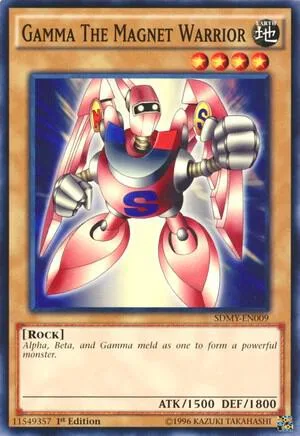 Gamma The Magnet Warrior SDMY-EN009 Yu-Gi-Oh card from Structure Deck: Yugi Muto