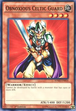 Obnoxious Celtic Guard SDMY-EN018 Yu-Gi-Oh card from Structure Deck: Yugi Muto