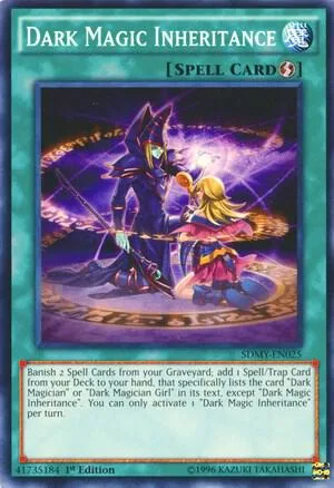 Dark Magic Inheritance SDMY-EN025 Yu-Gi-Oh card from Structure Deck: Yugi Muto
