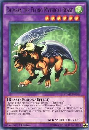 Chimera the Flying Mythical Beast SDMY-EN044 Yu-Gi-Oh card from Structure Deck: Yugi Muto