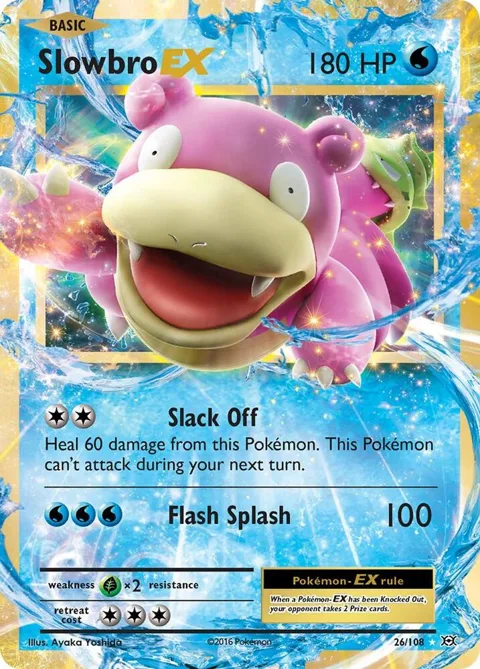 Slowbro EX #26/108 Holofoil Pokémon card from XY - Evolutions
