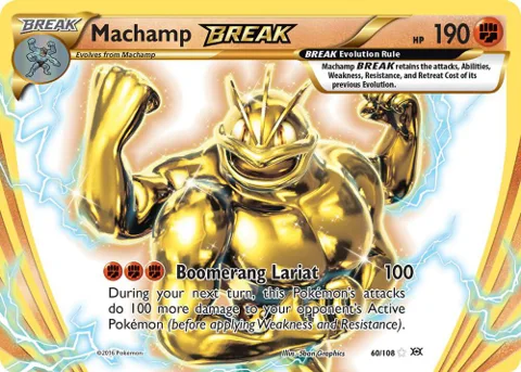 Machamp BREAK #60/108 Holofoil Pokémon card from XY - Evolutions