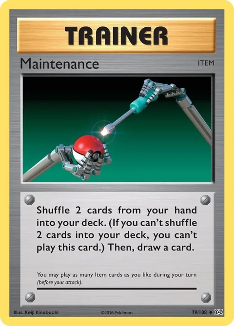 Maintenance #79/108 Pokémon card from XY - Evolutions