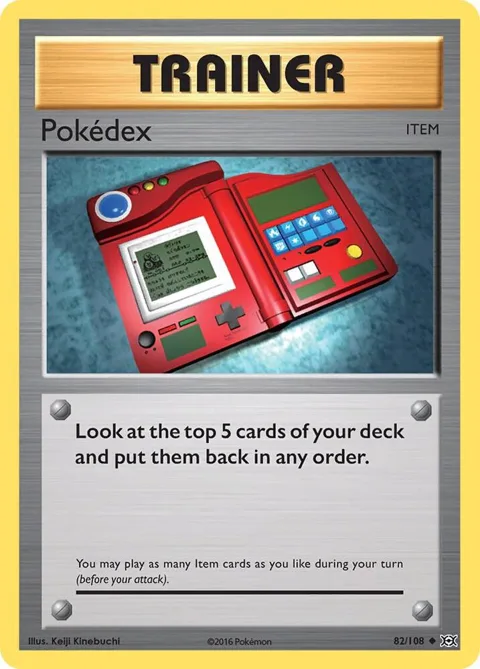 Pokedex #82/108 Reverse Holofoil Pokémon card from XY - Evolutions