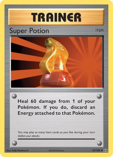 Super Potion #87/108 Reverse Holofoil Pokémon card from XY - Evolutions