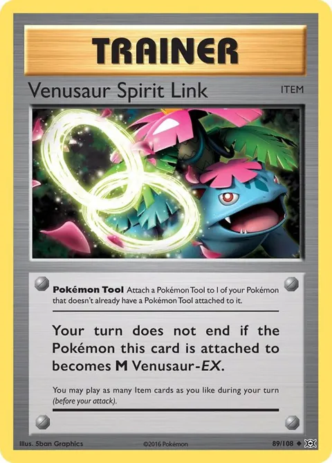 Venusaur Spirit Link #89/108 Pokémon card from XY - Evolutions