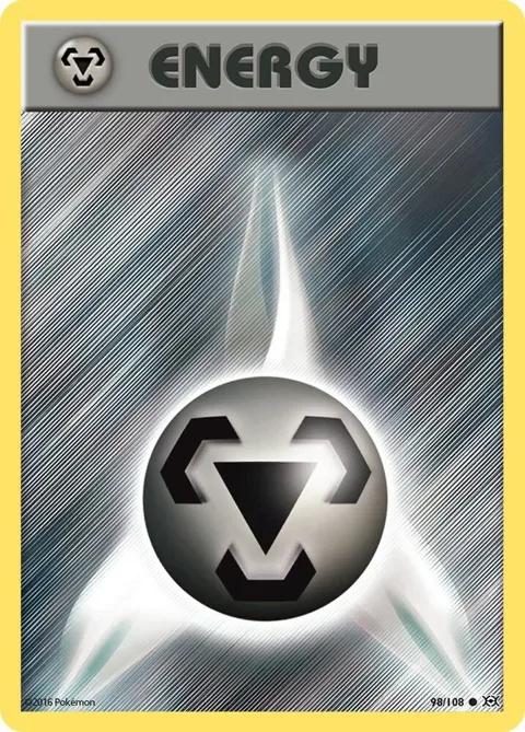 Metal Energy #98/108 Reverse Holofoil Pokémon card from XY - Evolutions