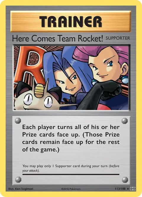 Here Comes Team Rocket! #113/108 Pokémon card from XY - Evolutions