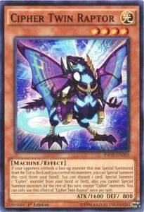 Cipher Twin Raptor INOV-EN010 Yu-Gi-Oh card from Invasion: Vengeance