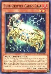 Chemicritter Carbo Crab INOV-EN024 Unlimited Yu-Gi-Oh card from Invasion: Vengeance