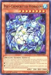 Poly-Chemicritter Hydragon INOV-EN027 1st Edition Yu-Gi-Oh card from Invasion: Vengeance