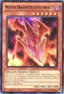 Meteor Dragon Red-Eyes Impact INOV-EN028 1st Edition Yu-Gi-Oh card from Invasion: Vengeance