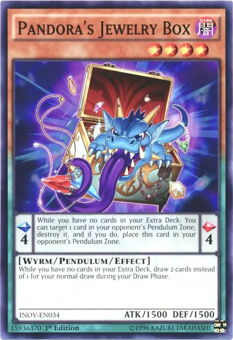 Pandora's Jewelry Box INOV-EN034 Yu-Gi-Oh card from Invasion: Vengeance