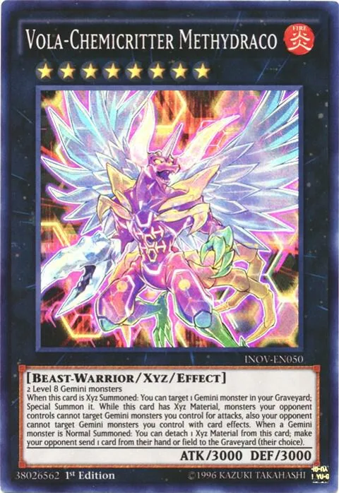 Vola-Chemicritter Methydraco INOV-EN050 Unlimited Yu-Gi-Oh card from Invasion: Vengeance