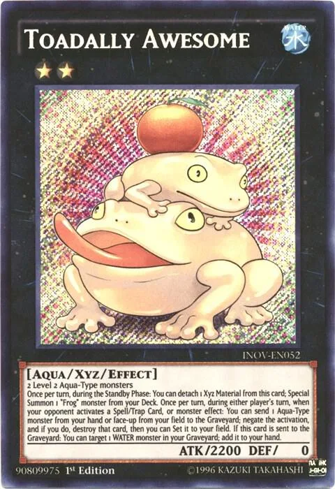 Toadally Awesome INOV-EN052 1st Edition Yu-Gi-Oh card from Invasion: Vengeance